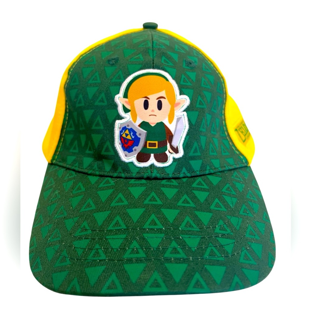Vivid Green/Yellow “The Legend of Zelda—Link’s Awakening”SnapBack Baseball Hat